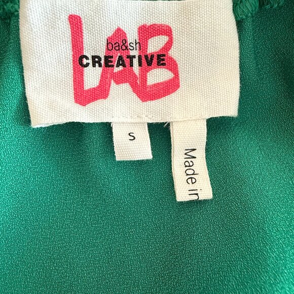 ba&sh Bradie Sleeveless Midi Dress in Green, Size Small - Picture 6 of 6